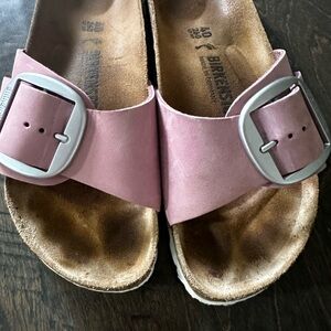 Birkenstock Mauve Single-Buckle Madrid Slide Sandals